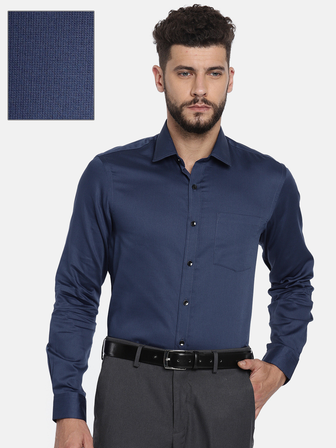 Buy Arrow Men Navy Blue Slim Fit Striped Formal Shirt Shirts For Men 6537446 Myntra Modern, stylish, and comfortable, this seersucker short sleeve sport shirt has a fun look with a classic paisley pattern. myntra
