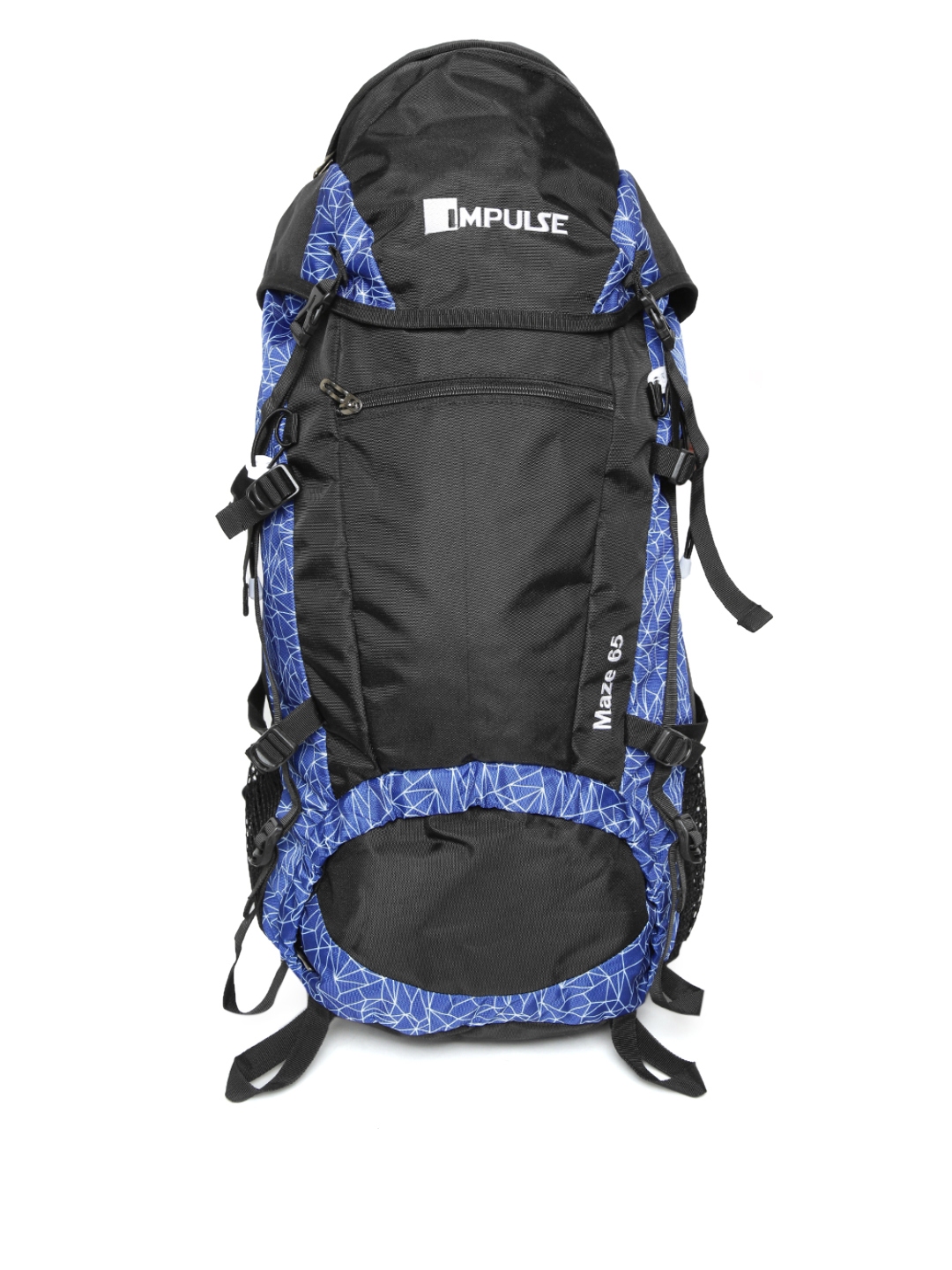 impulse unisex blue 65 litres rucksack