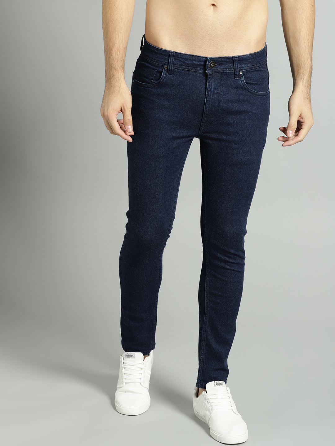 firkant Diplomatiske spørgsmål drag Buy Roadster Men Navy Blue Skinny Fit Mid Rise Clean Look Stretchable Jeans  - Jeans for Men 6544944 | Myntra