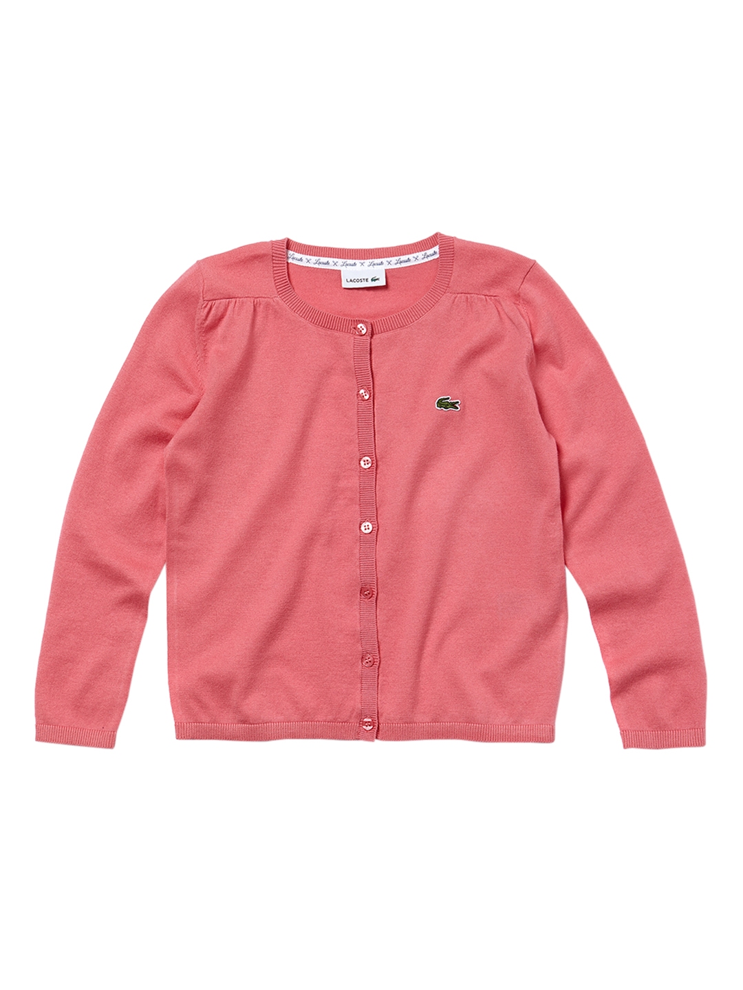 pink lacoste cardigan