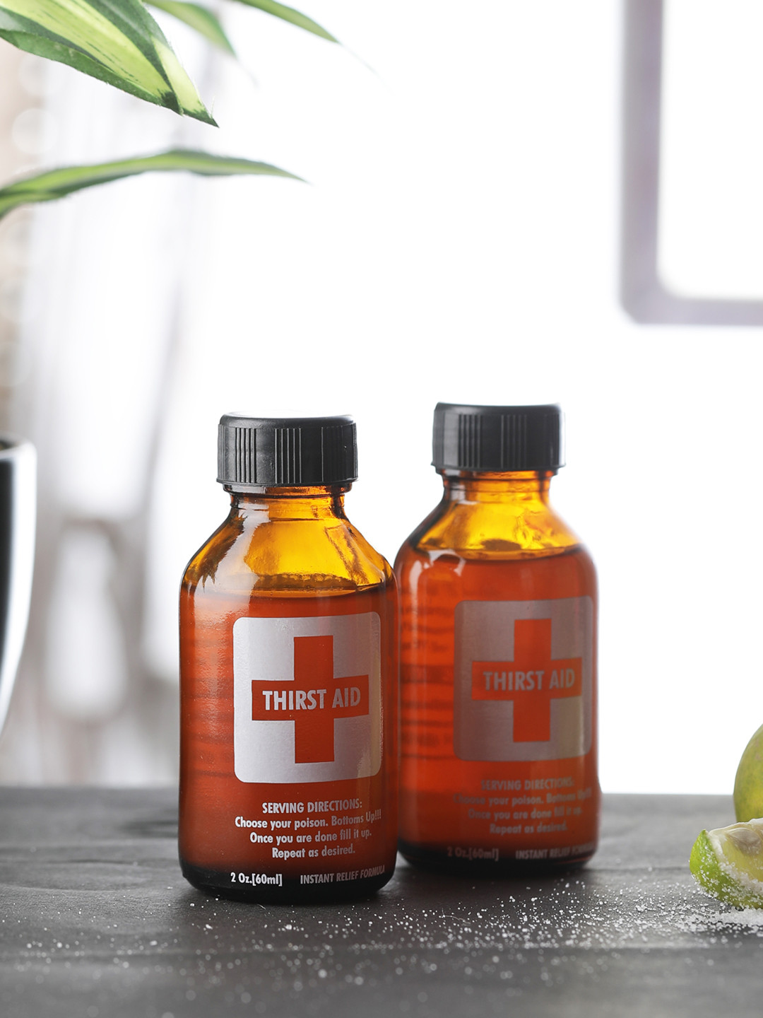 EK DO DHAI Brown Glass Airtight 2 Piece Water Bottle - 1L