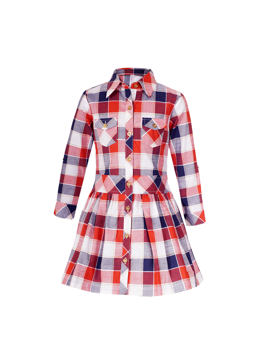 girls tartan shirt dress