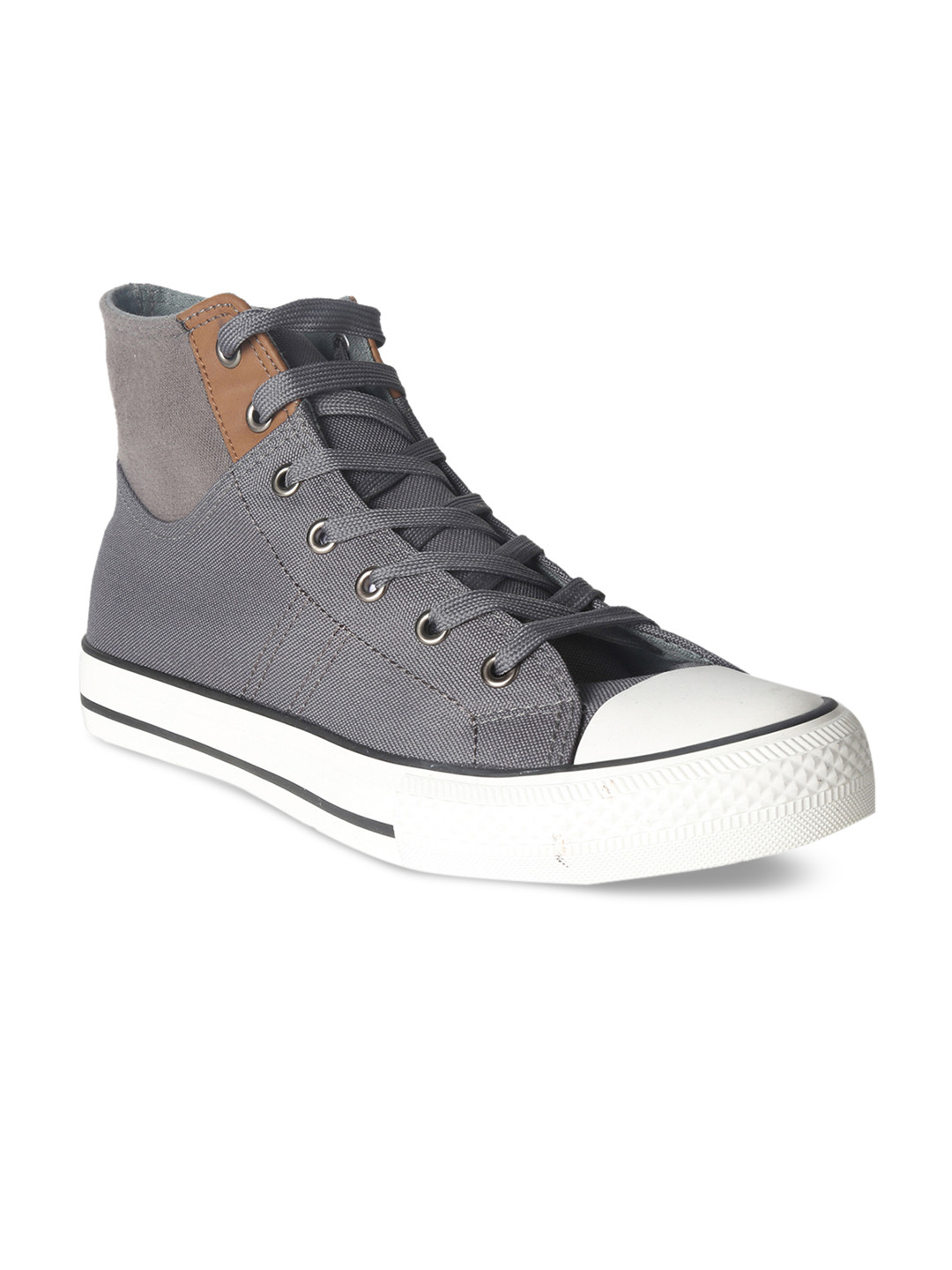 grey canvas high tops