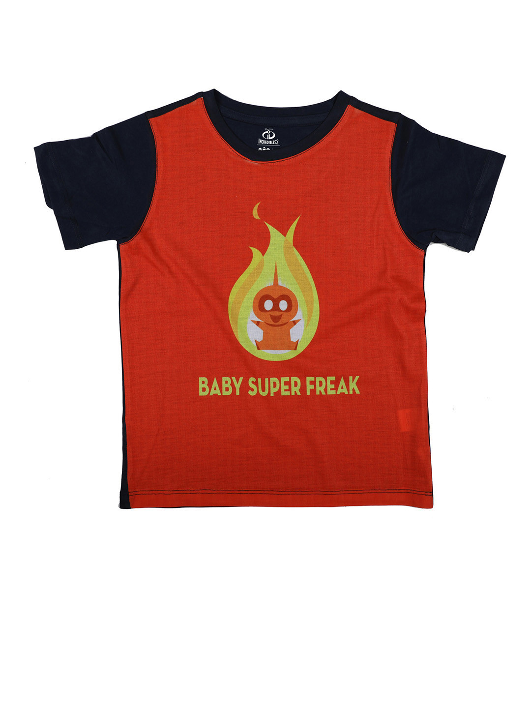 Disney by Wear Your Mind Red Printed Round Neck T-shirt