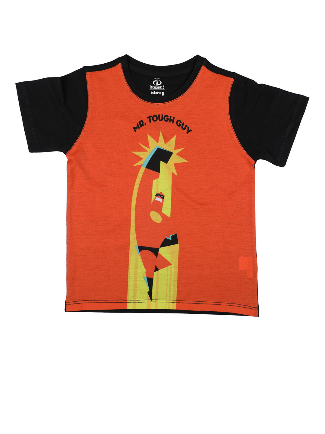 Disney by Wear Your Mind Orange Printed Round Neck T-shirt