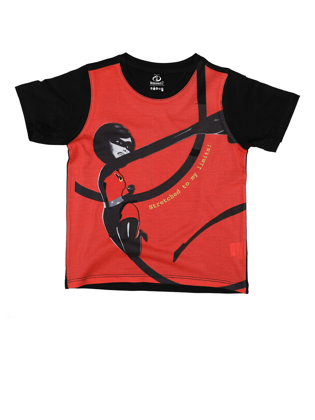 Disney by Wear Your Mind Red Printed Round Neck T-shirt