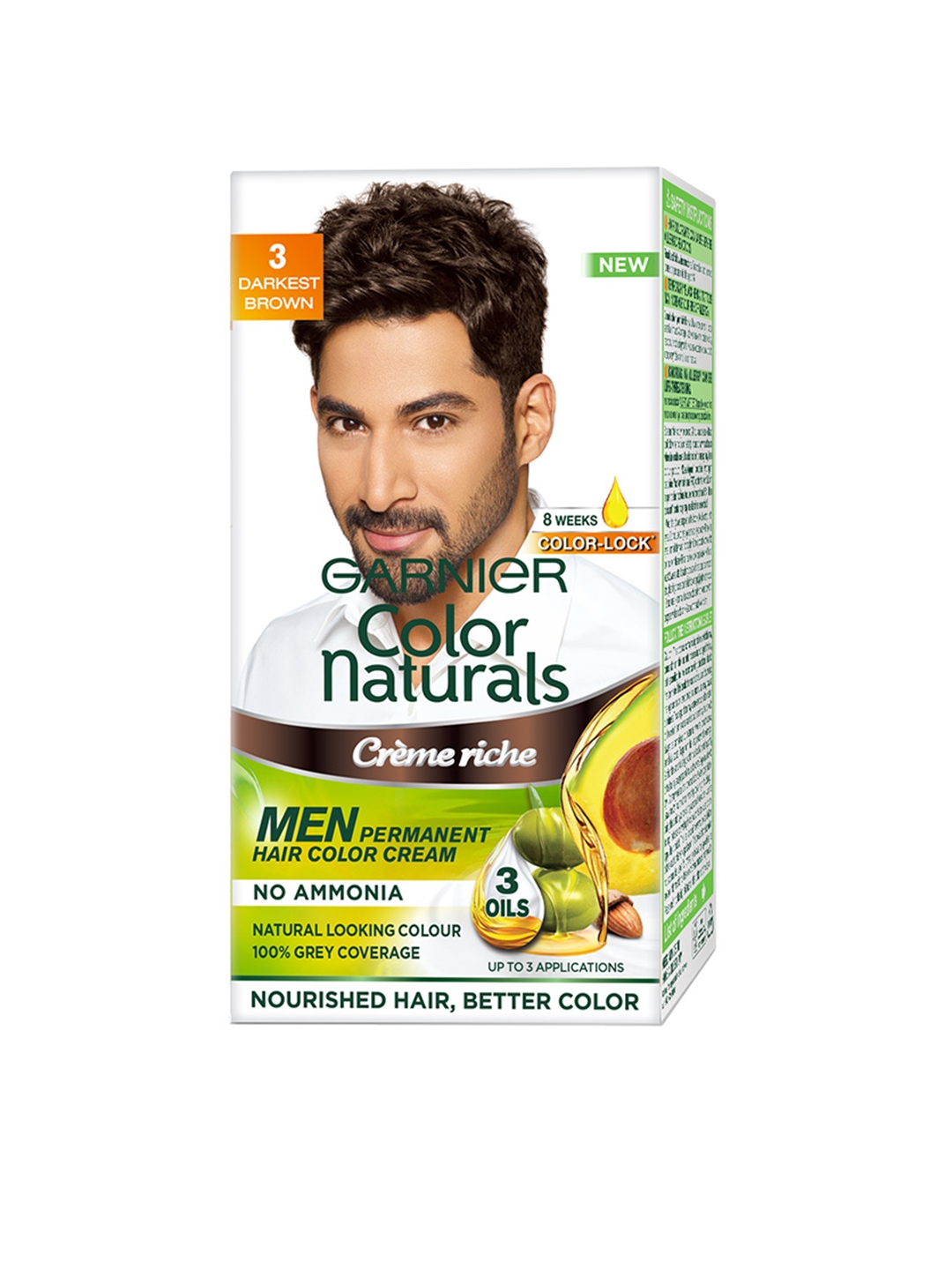 Buy Garnier Men Color Naturals Darkest Brown Shade 3 Hair Colour Hair Colour For Men 6617862 Myntra