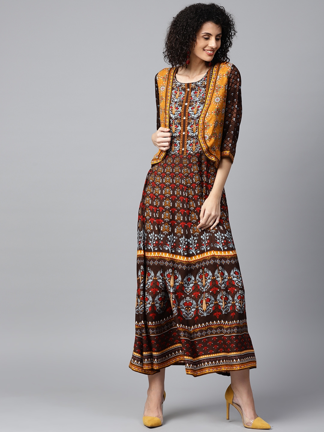 Shree maxi 2025 dress myntra