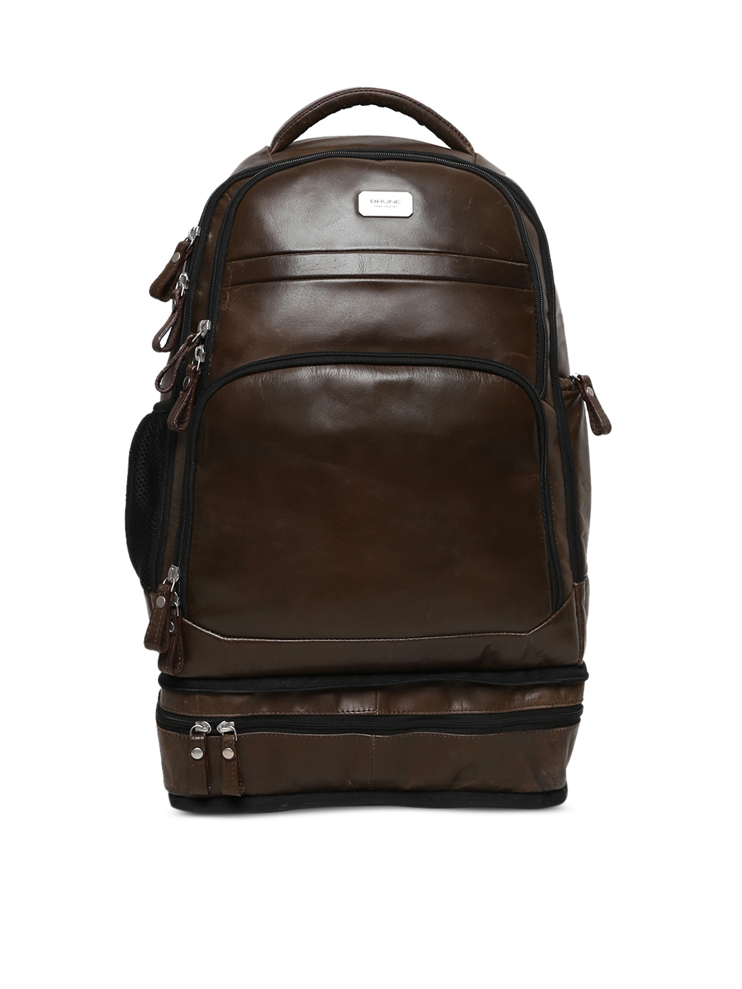 Brune leather outlet backpack