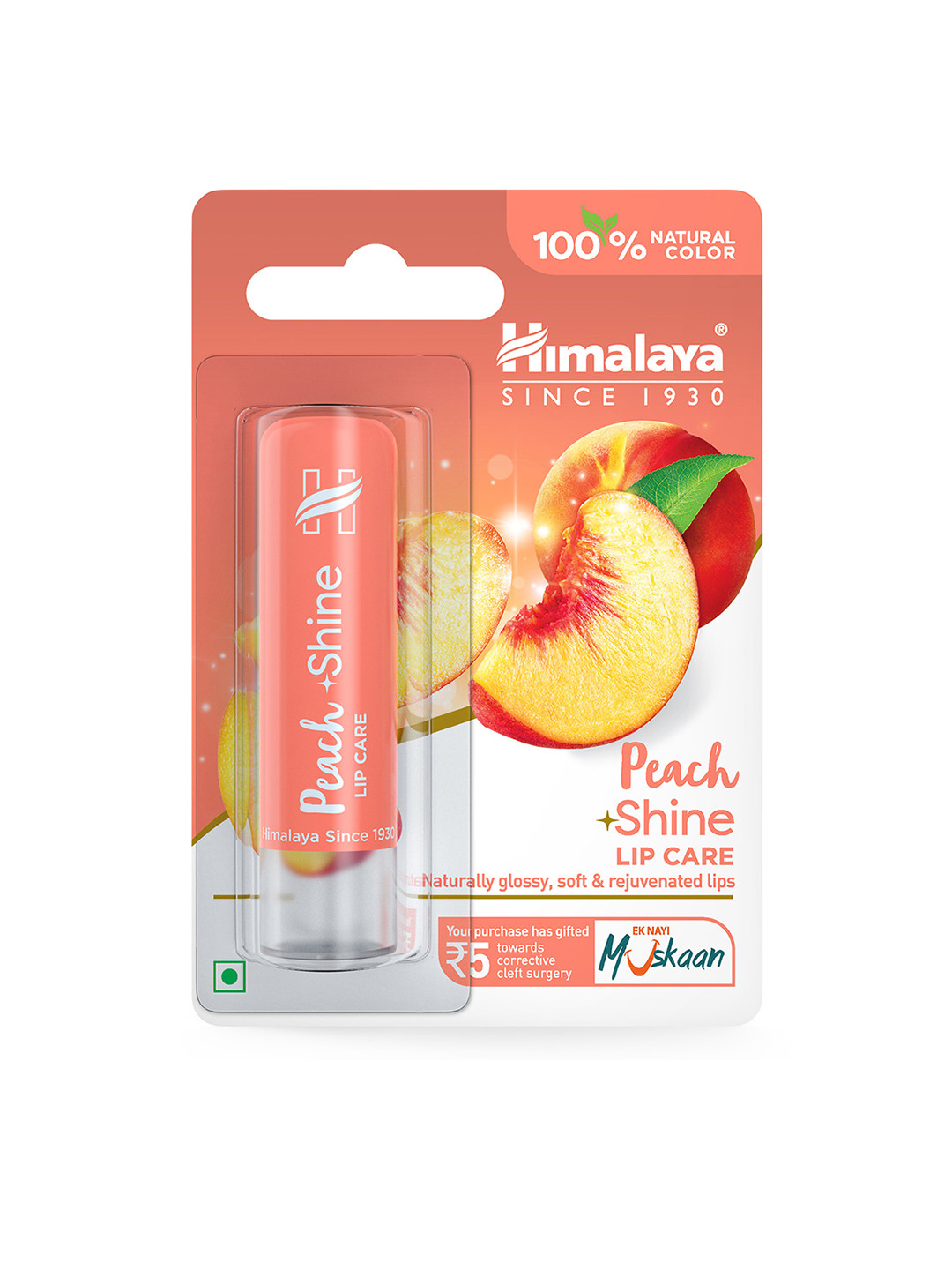 Himalaya Peach Shine Lip Care 4.5 g