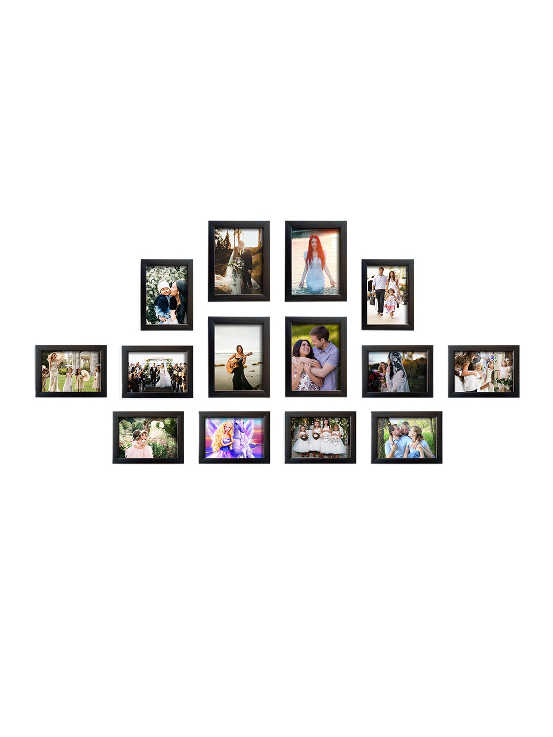 Random Set Of 14 Brown Photo Frames For Uni Image