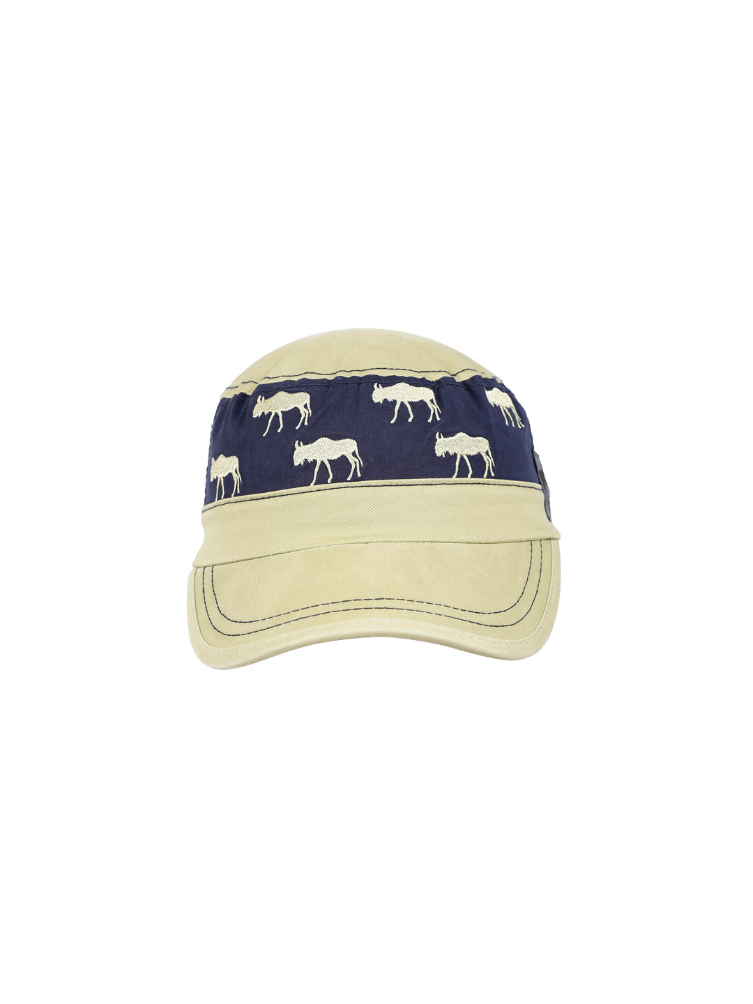 FabSeasons Unisex Cream-Coloured Printed Baseball Cap