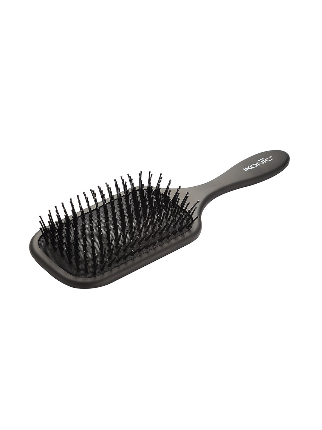 Ikonic Womens Black Paddle Big Hair Brush