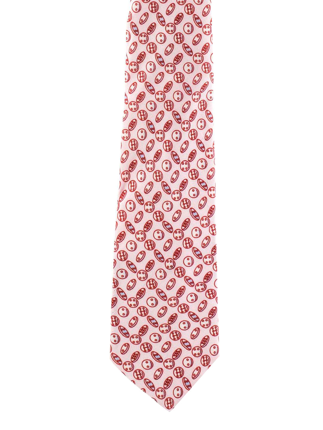 The Tie Hub Pink Cookies Printed Skinny Tie