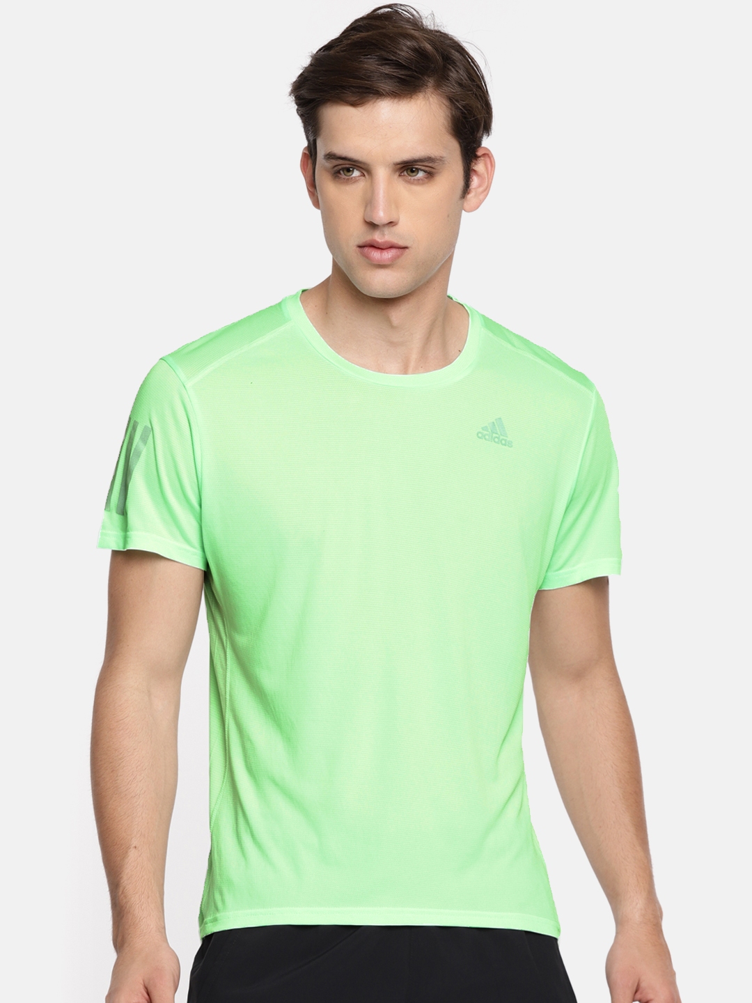 Blue and lime 2024 green adidas shirt