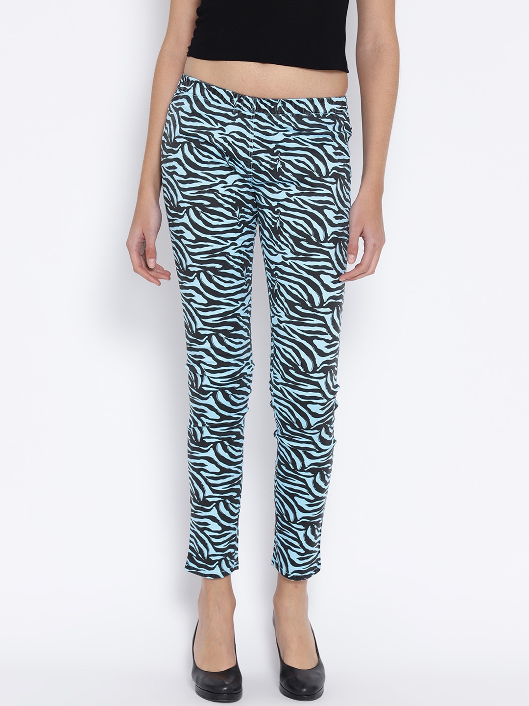 Printed jeggings sales myntra
