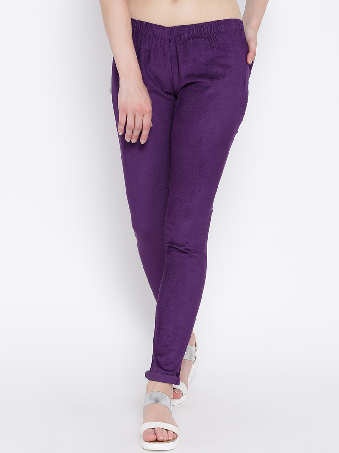 purple jeggings womens