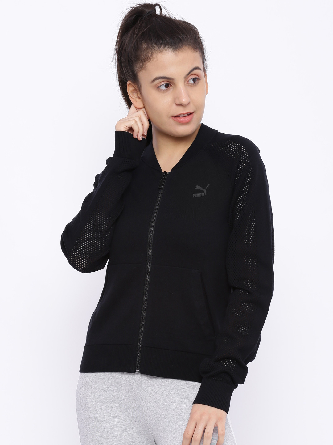 puma sweatshirts myntra