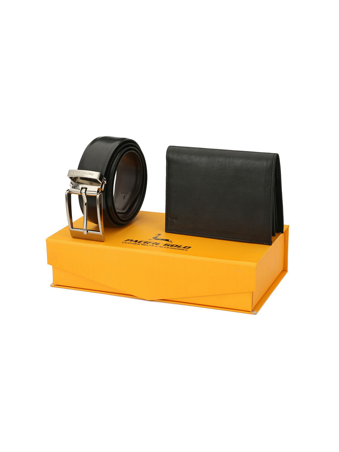 Pacific Gold Men Black Accessory Gift Set