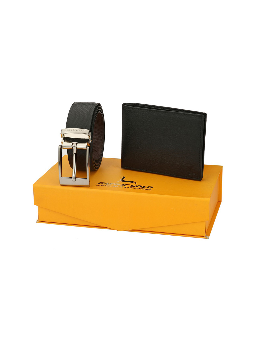 Pacific Gold Men Black Accessory Gift Set