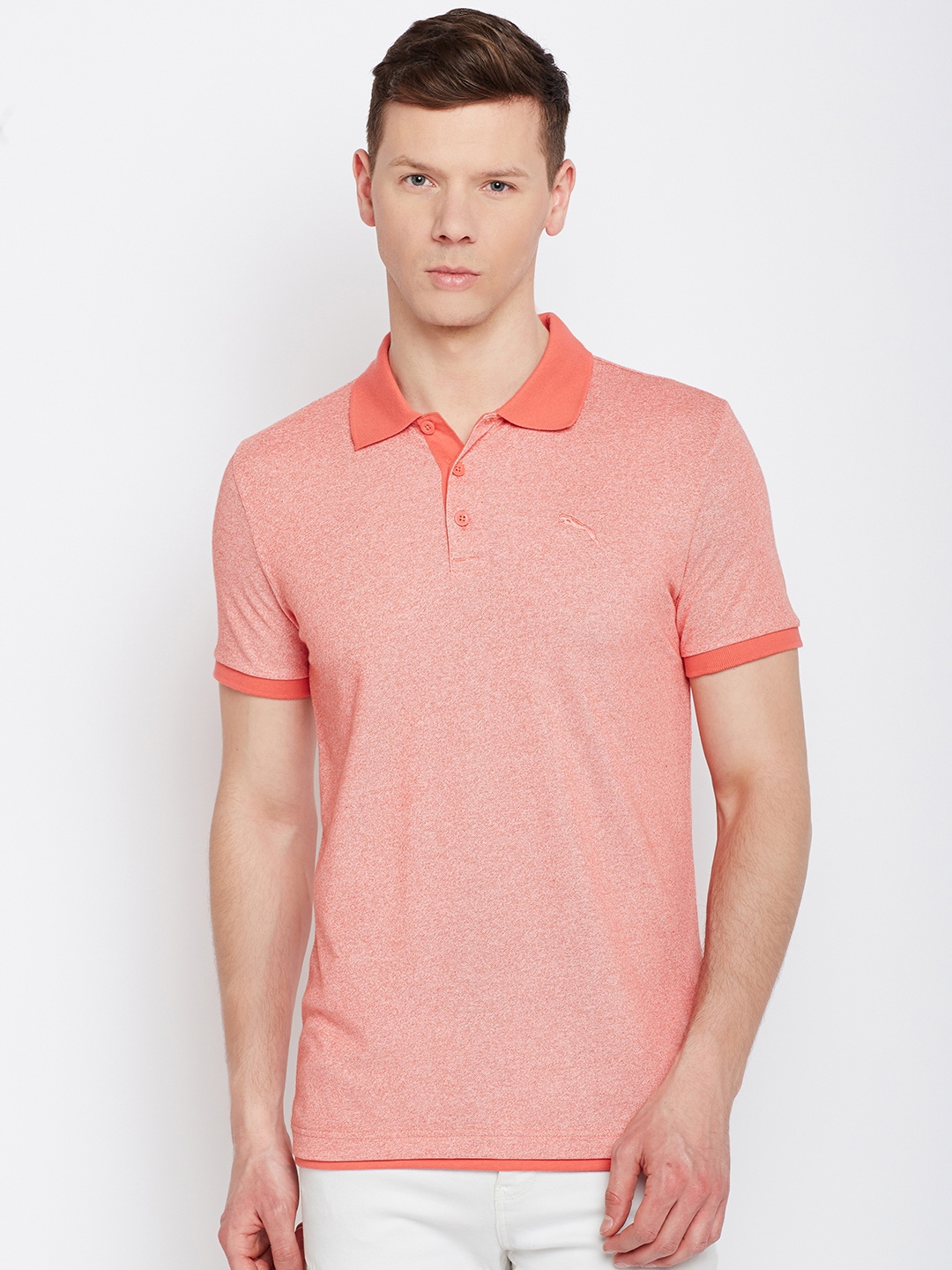 coral puma shirt