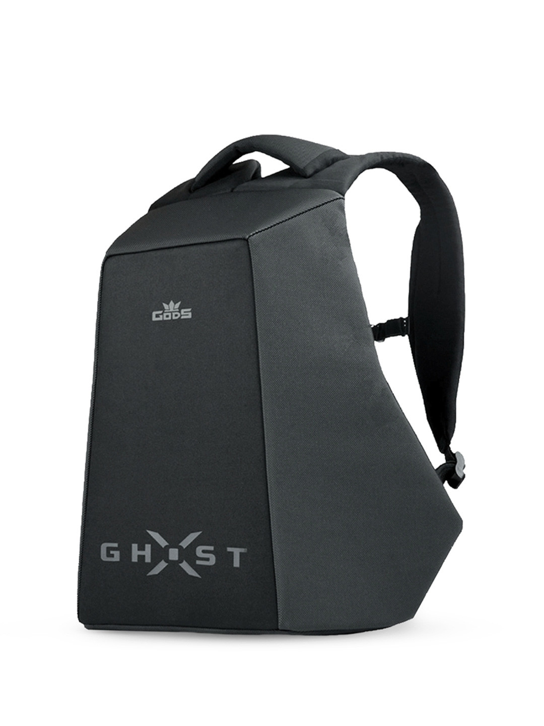 GODS Unisex Black Minimalist Anti Theft Laptop Backpack