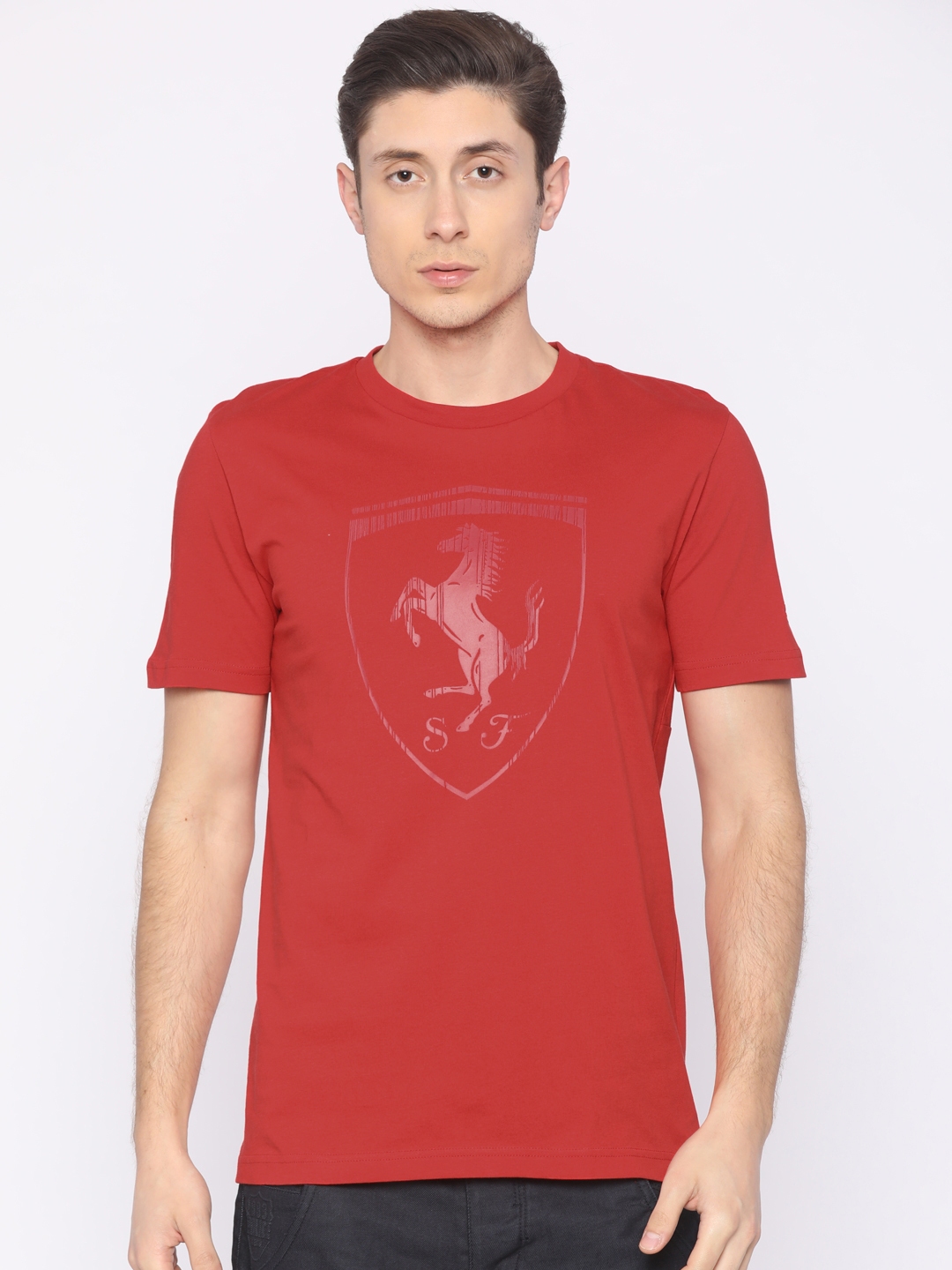 Ferrari Cotton T-shirt with Ferrari logo Man