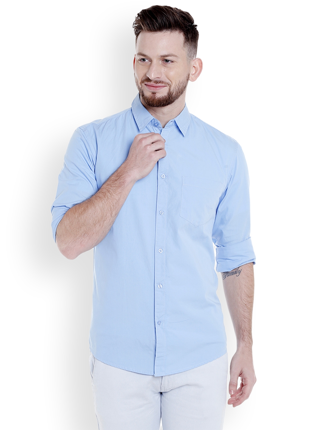 dennis lingo men's cotton casual shirt