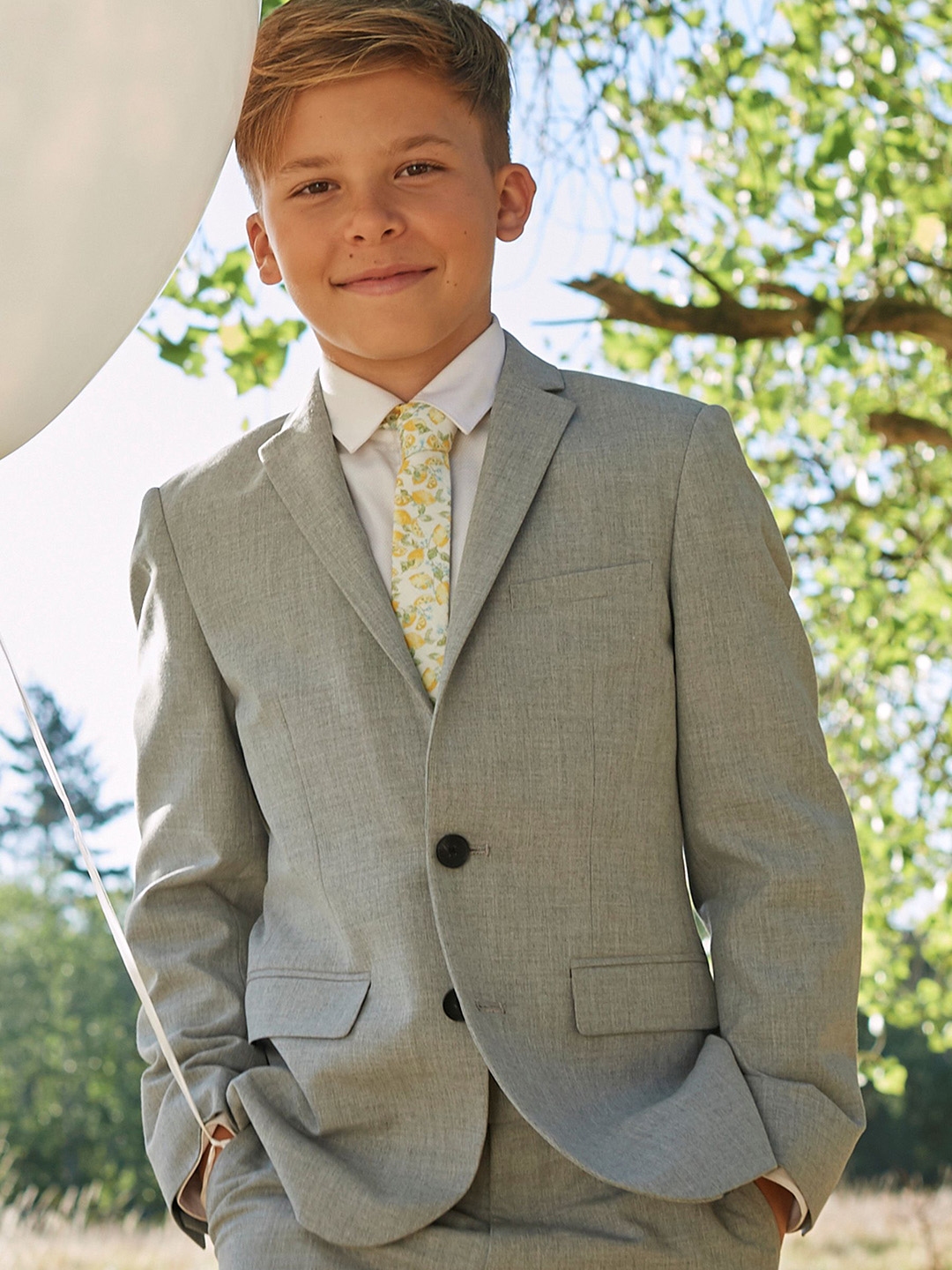 Boys grey clearance blazer