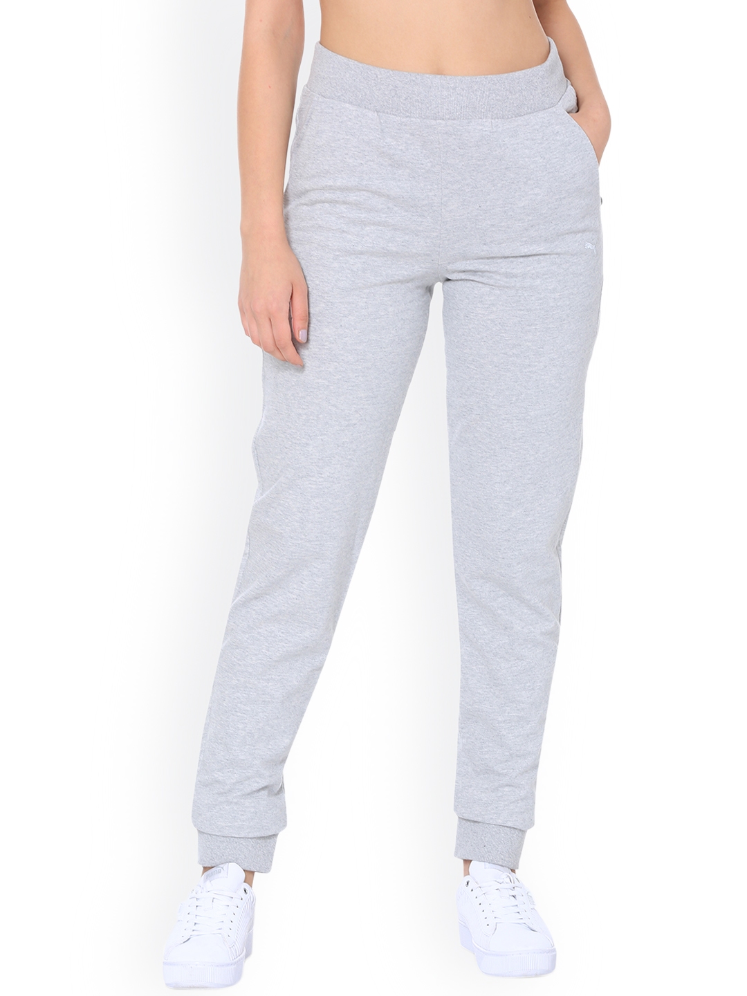 puma grey joggers womens