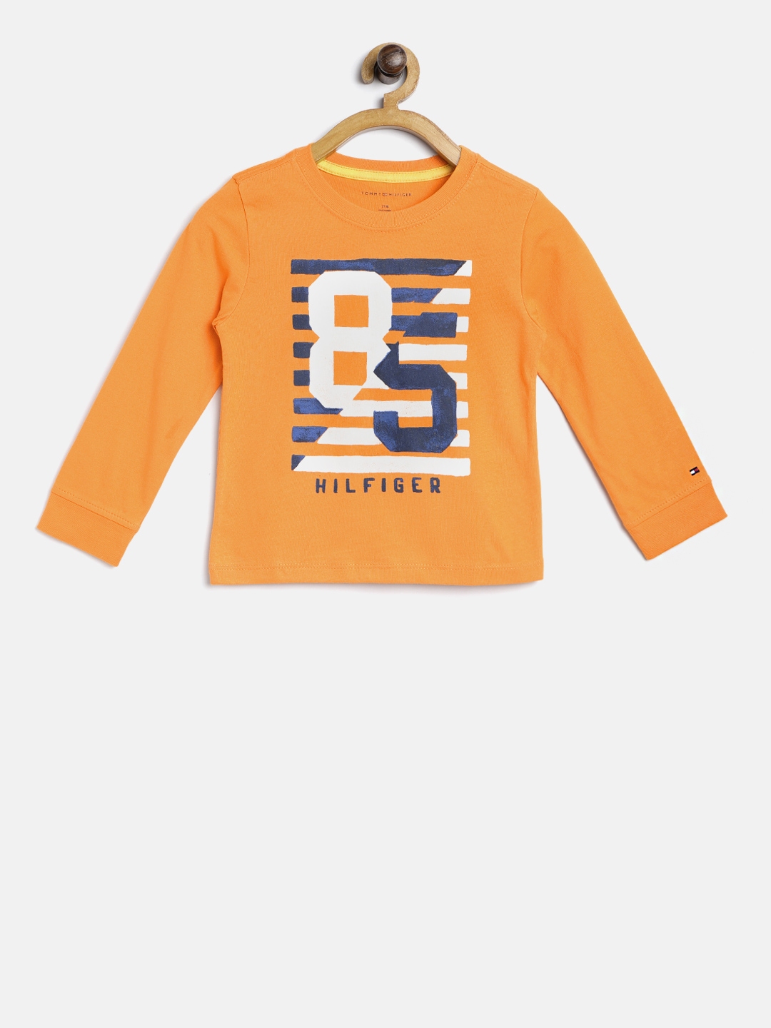 tommy hilfiger orange t shirt