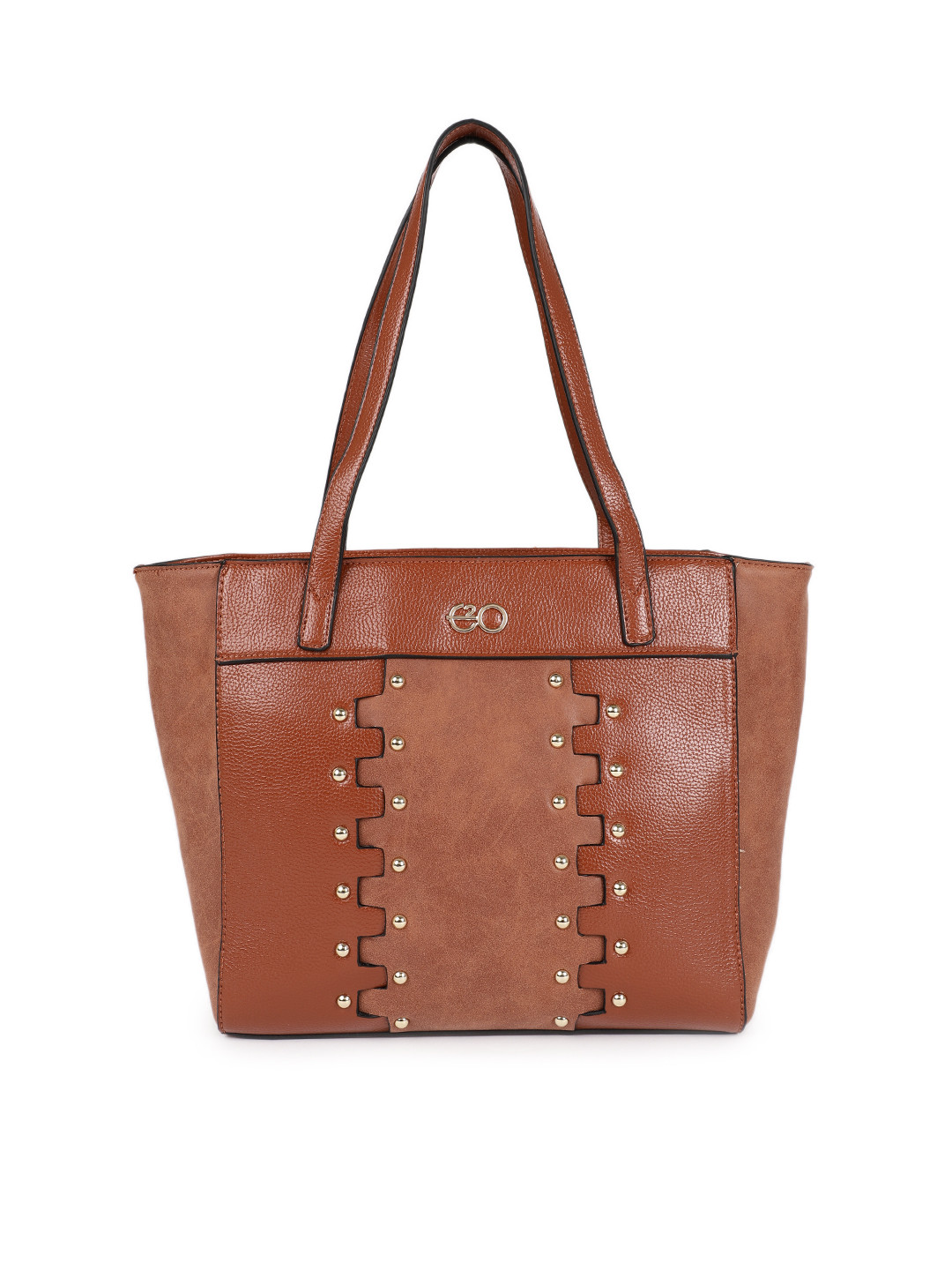 E2O Brown Solid Shoulder Bag