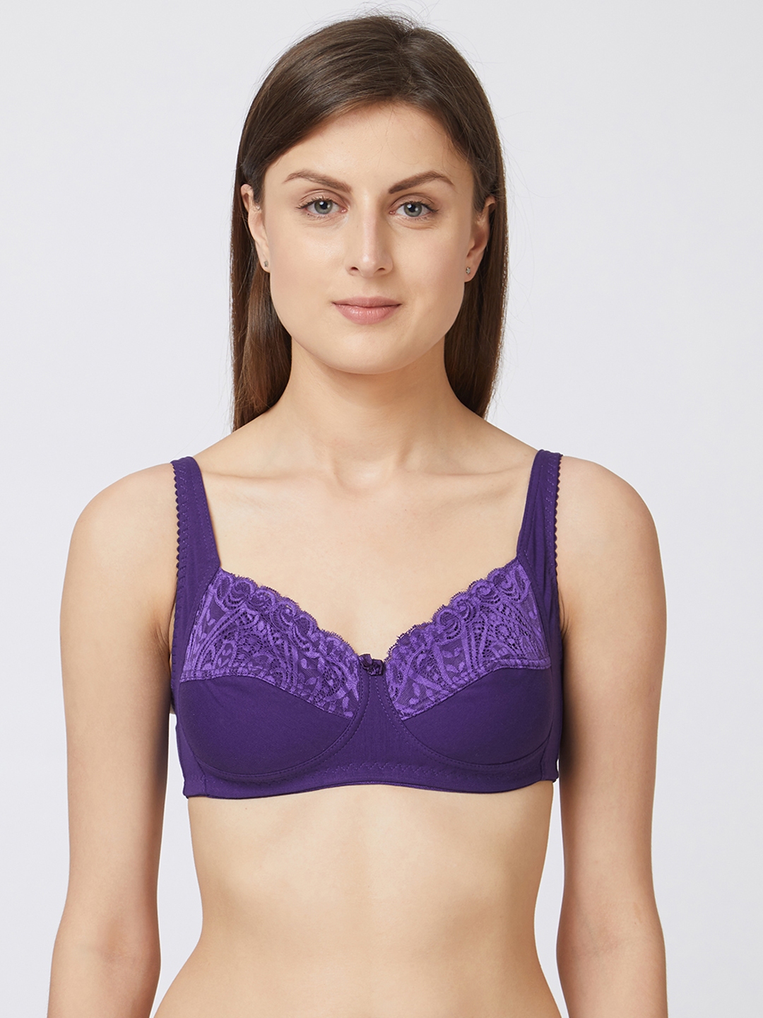 Fuchsia Solid Non-Wired Lightly Padded Everyday Bra