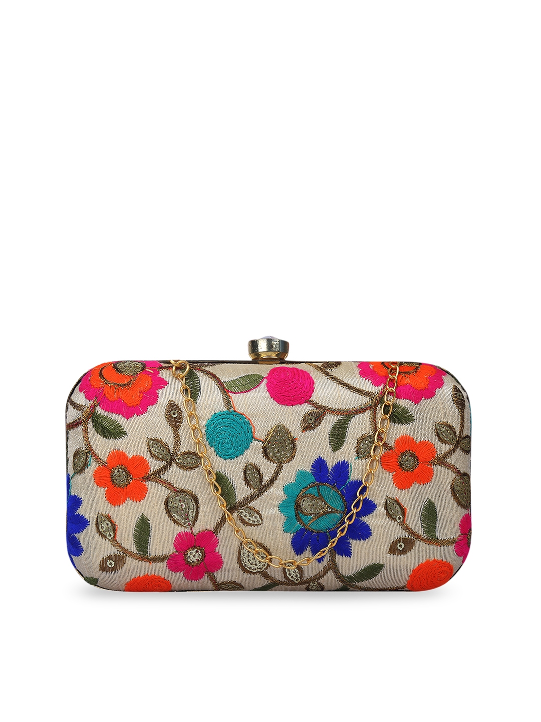 Buy Anekaant Multicoloured Embellished Clutch Clutches for Women