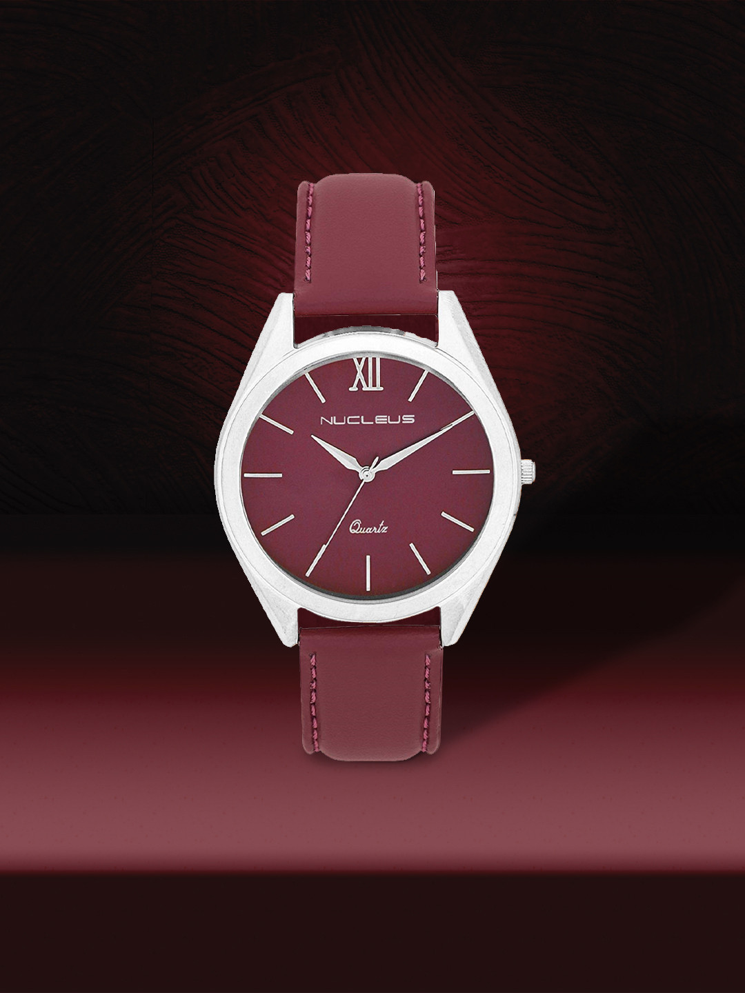 Nucleus Unisex Maroon Analogue Watch NMKSMM