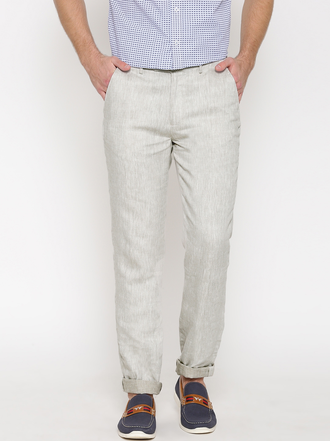 Linen sales casual trousers