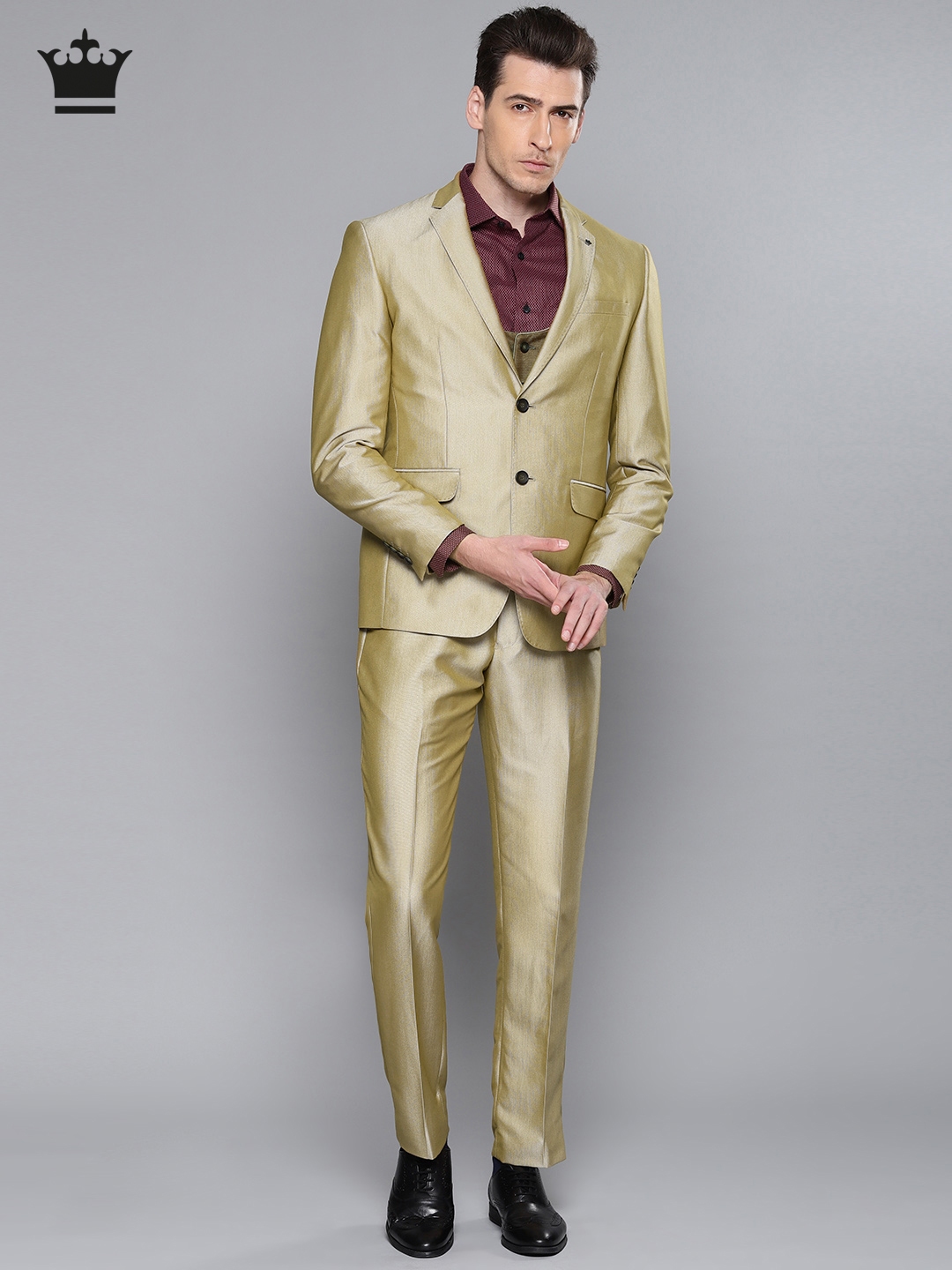 Buy Louis Philippe Green Velvet Casual Blazer - Blazers for Men 2351866