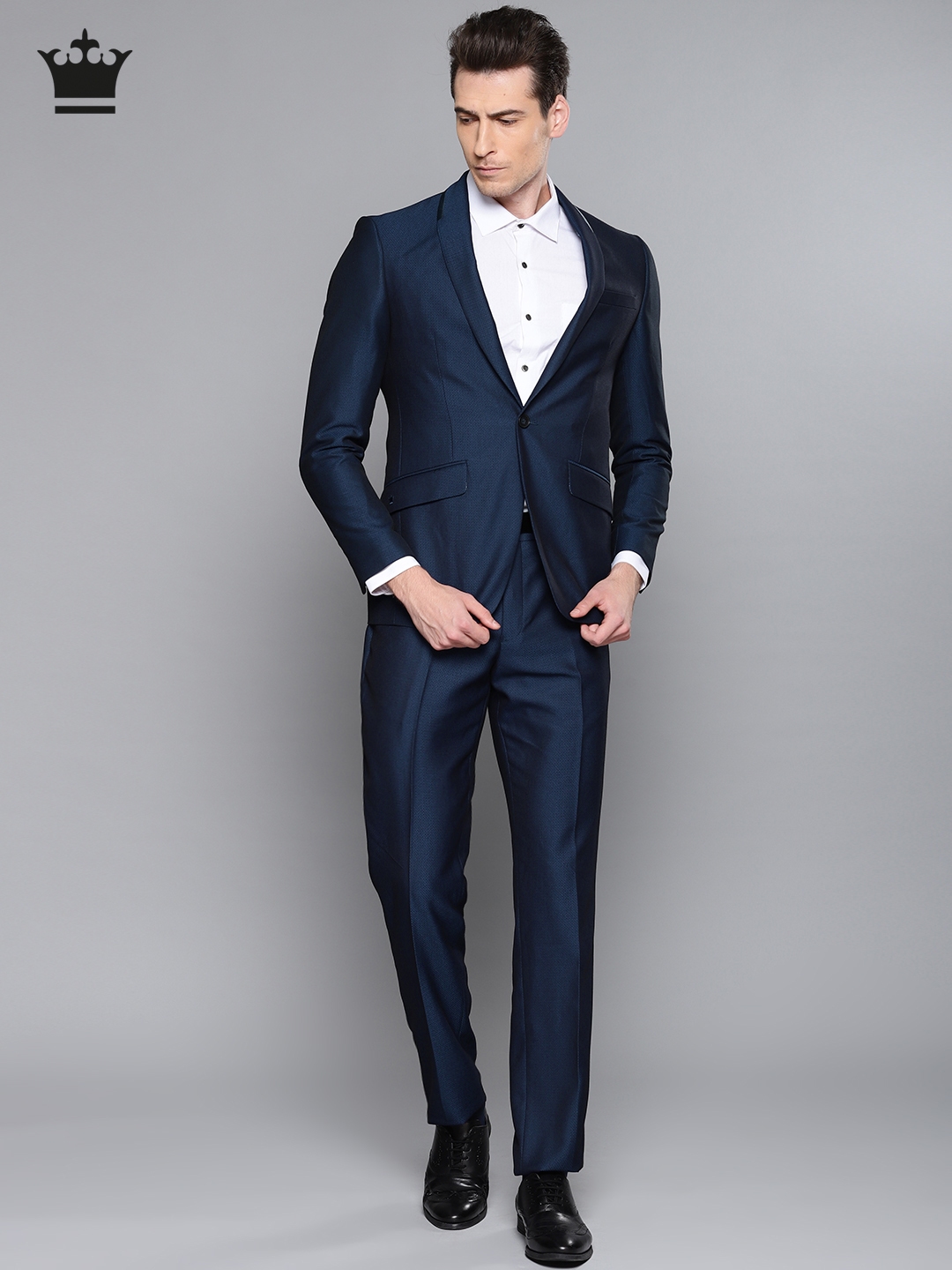 Louis philippe suits royal on sale blue