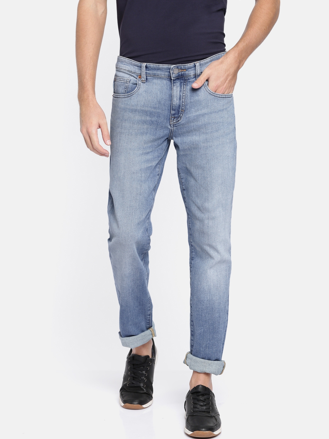 Buy Calvin Klein Jeans Men Blue Slim Fit Mid Rise Clean Look Stretchable Jeans Jeans For Men Myntra