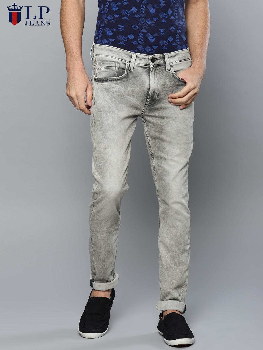 grey jeans myntra