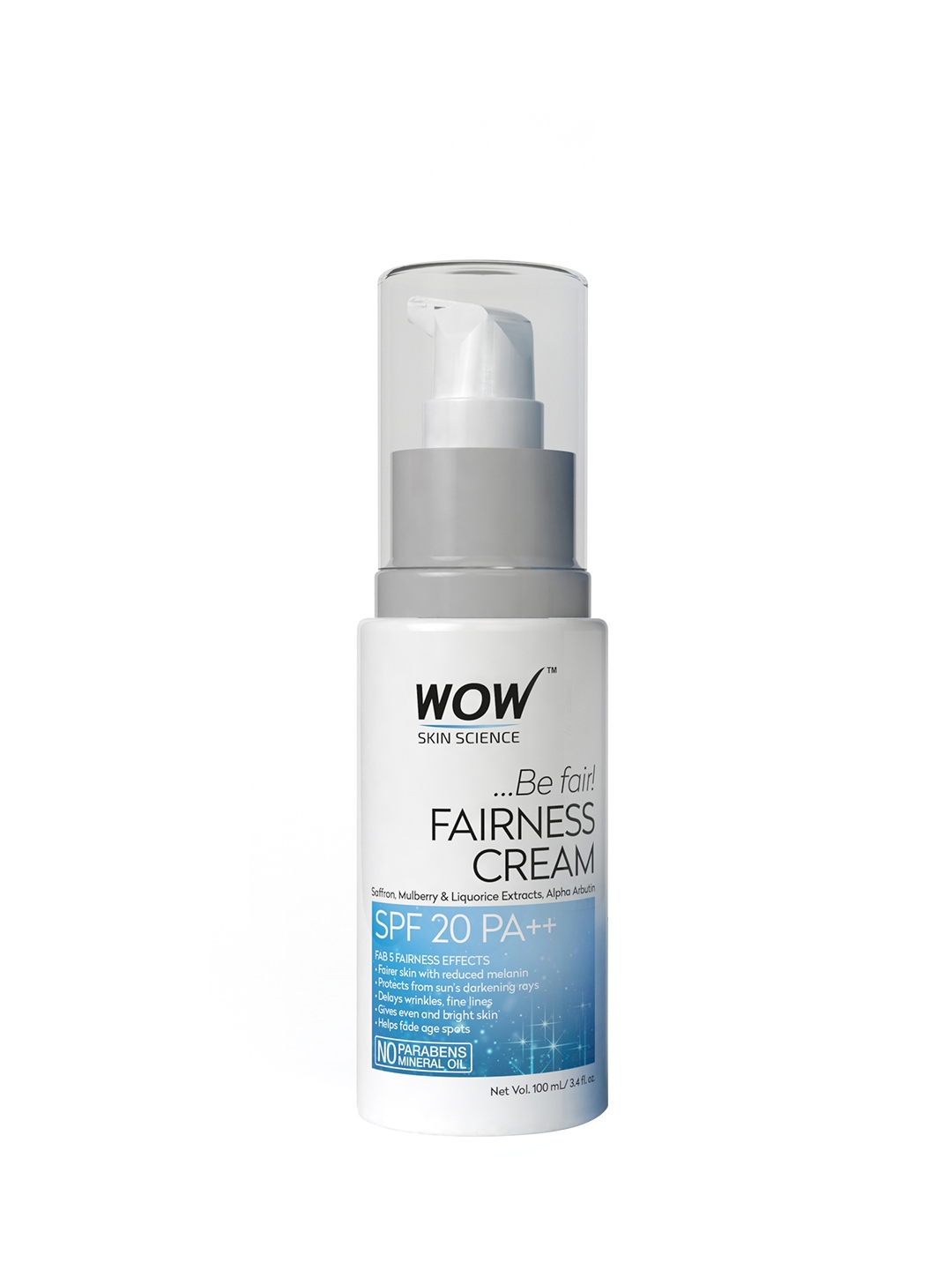 WOW Skin Science SPF 20 Fairness Cream 100ml