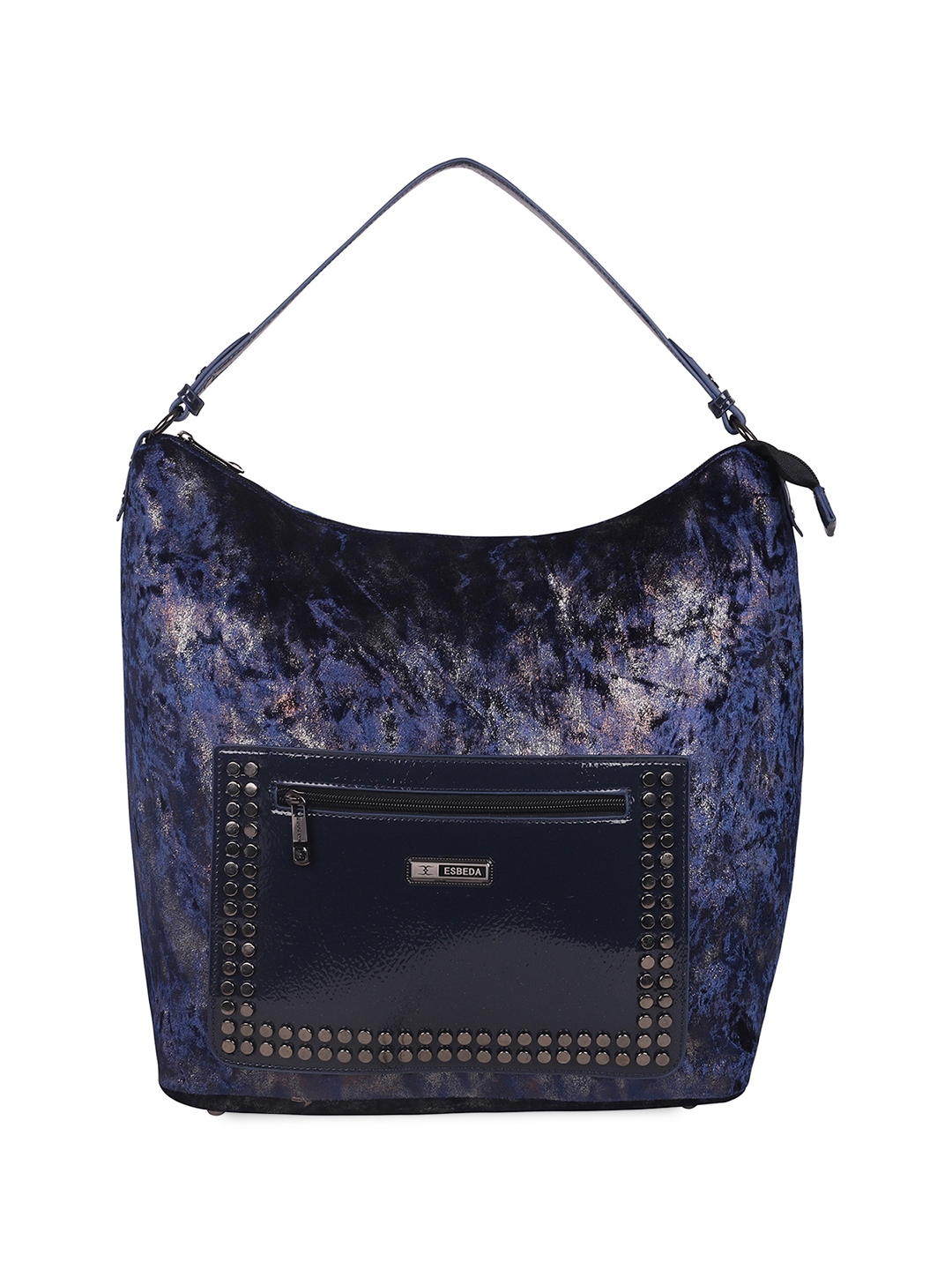 Accessorize London Women's Faux Leather Blue Callie Sling Bag