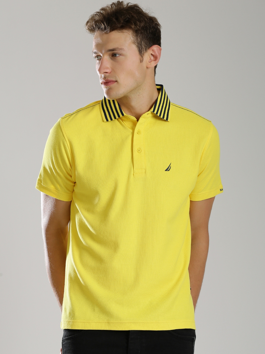 yellow nautica t shirt