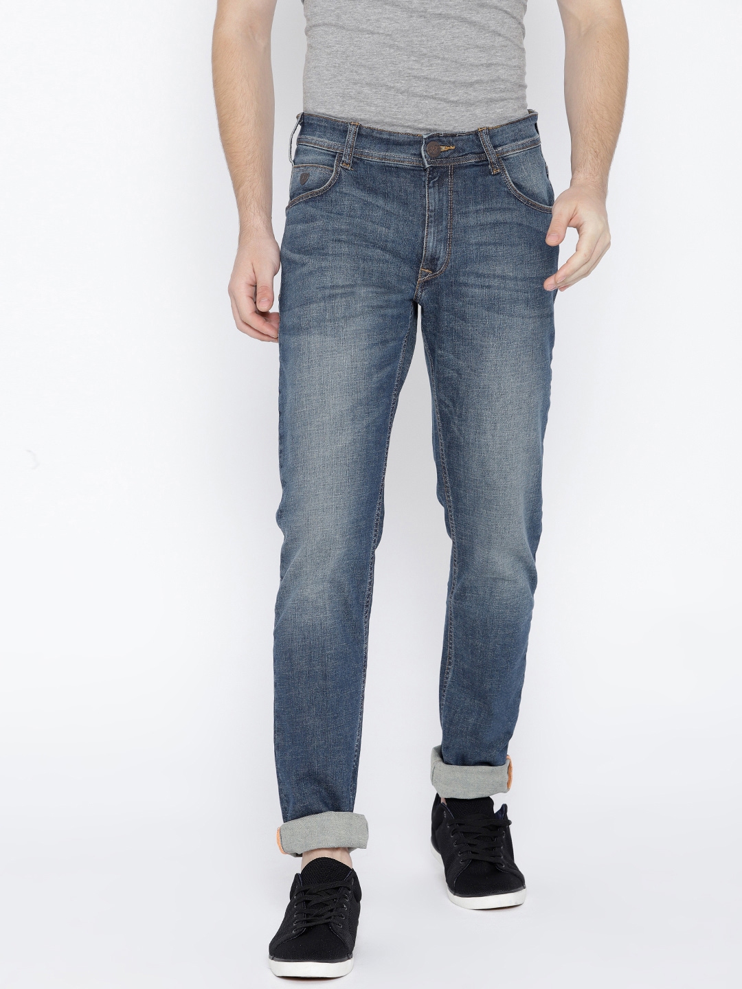 Buy John Players Men Blue Slim Fit Mid Rise Clean Look Jeans