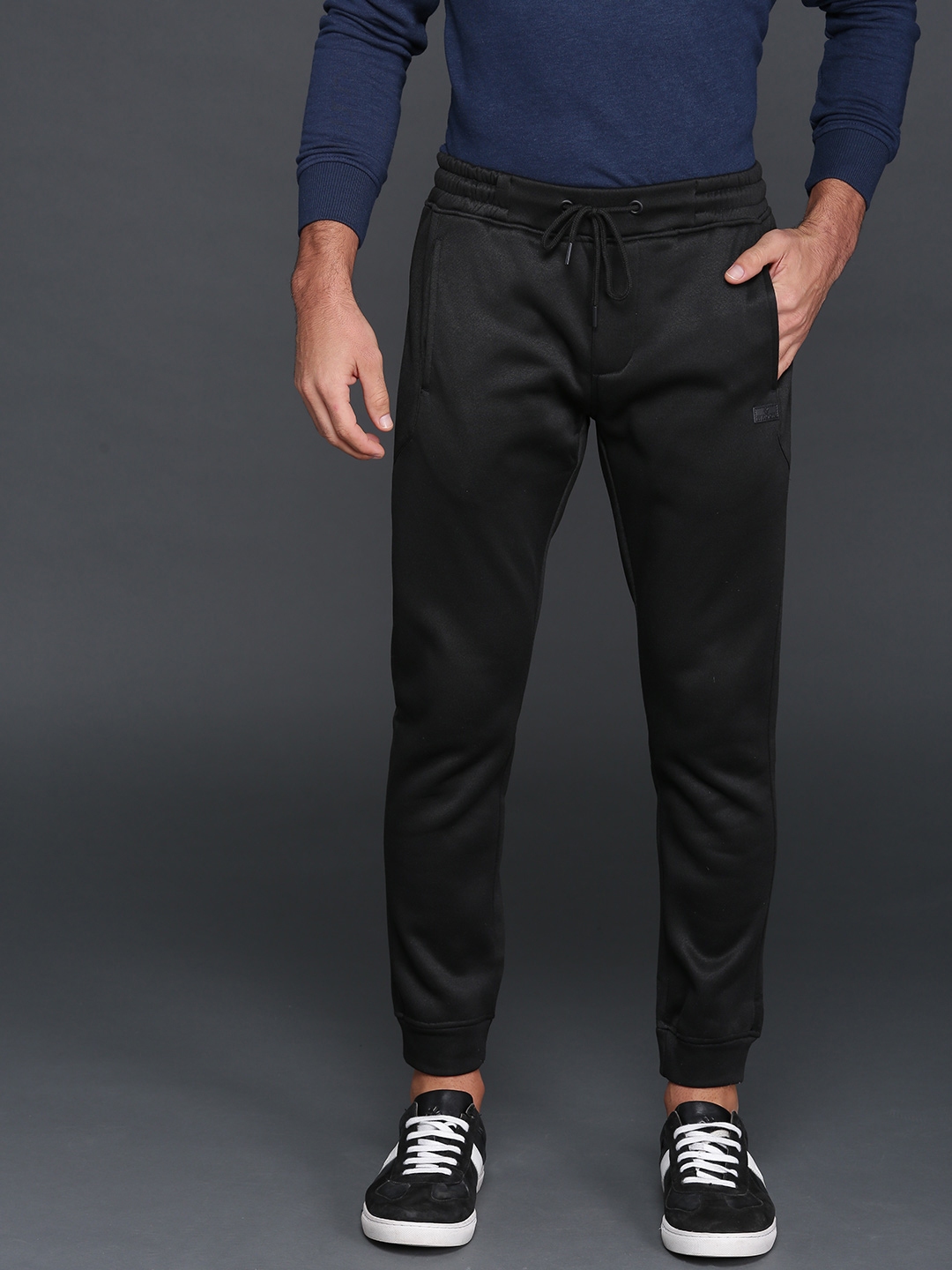 mens black jogger trousers