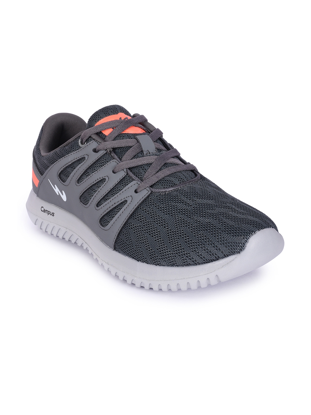 Campus battle best sale black running shoes