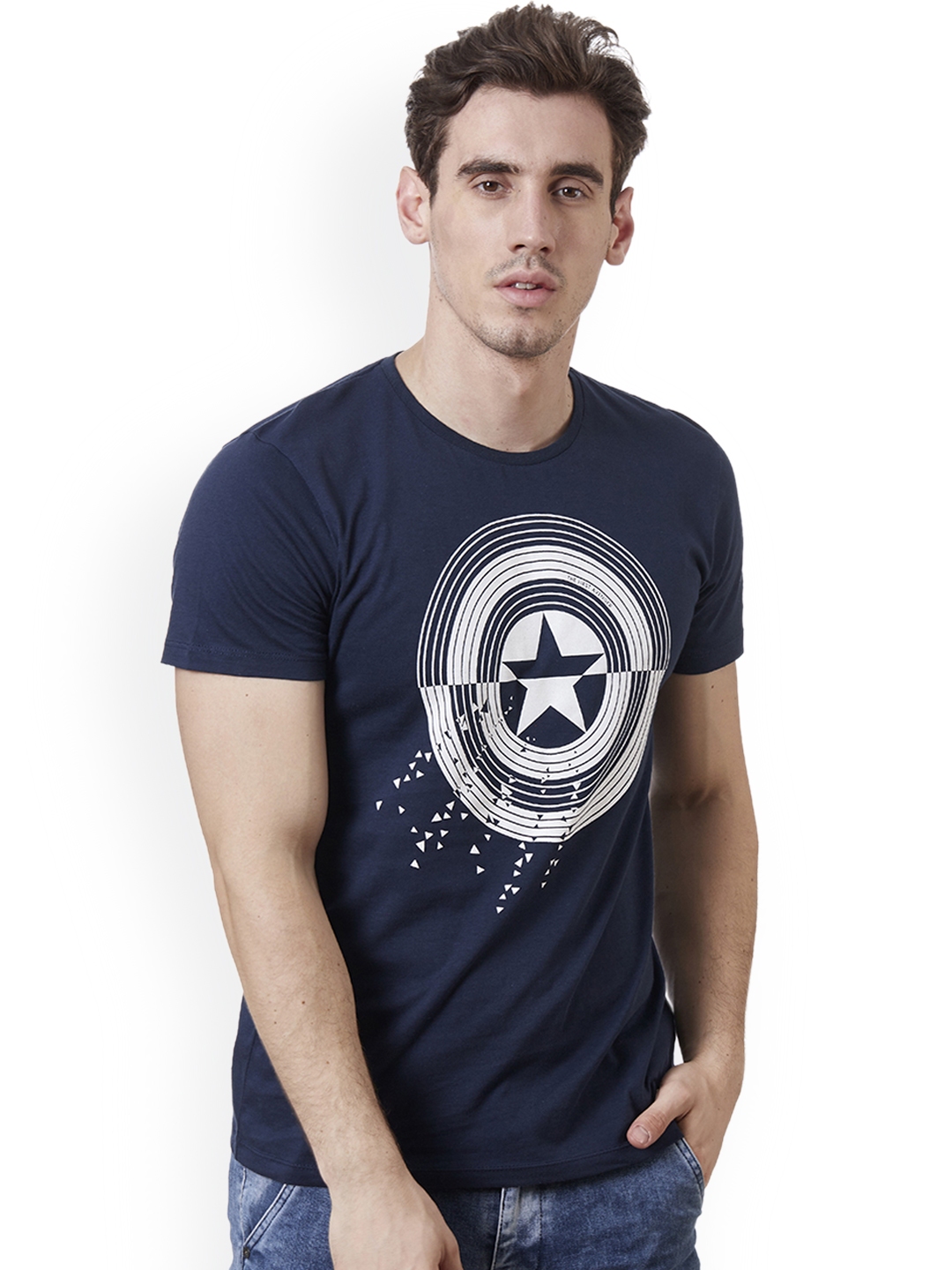 Captain america 2024 t shirt myntra