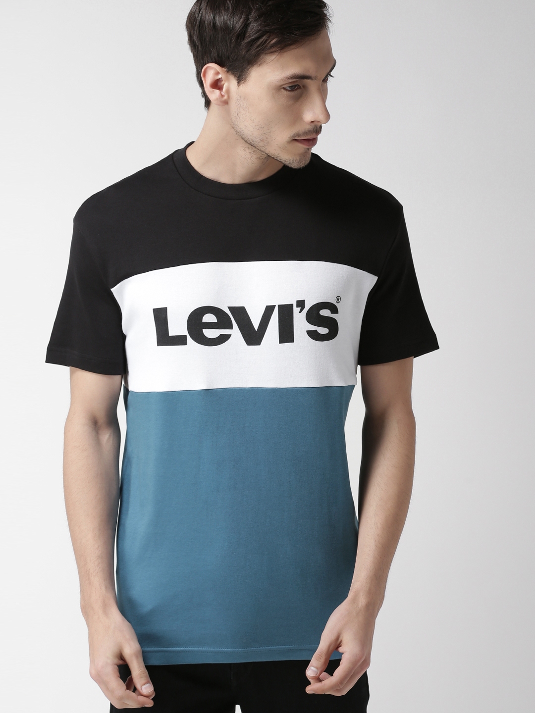 levis round neck t shirts