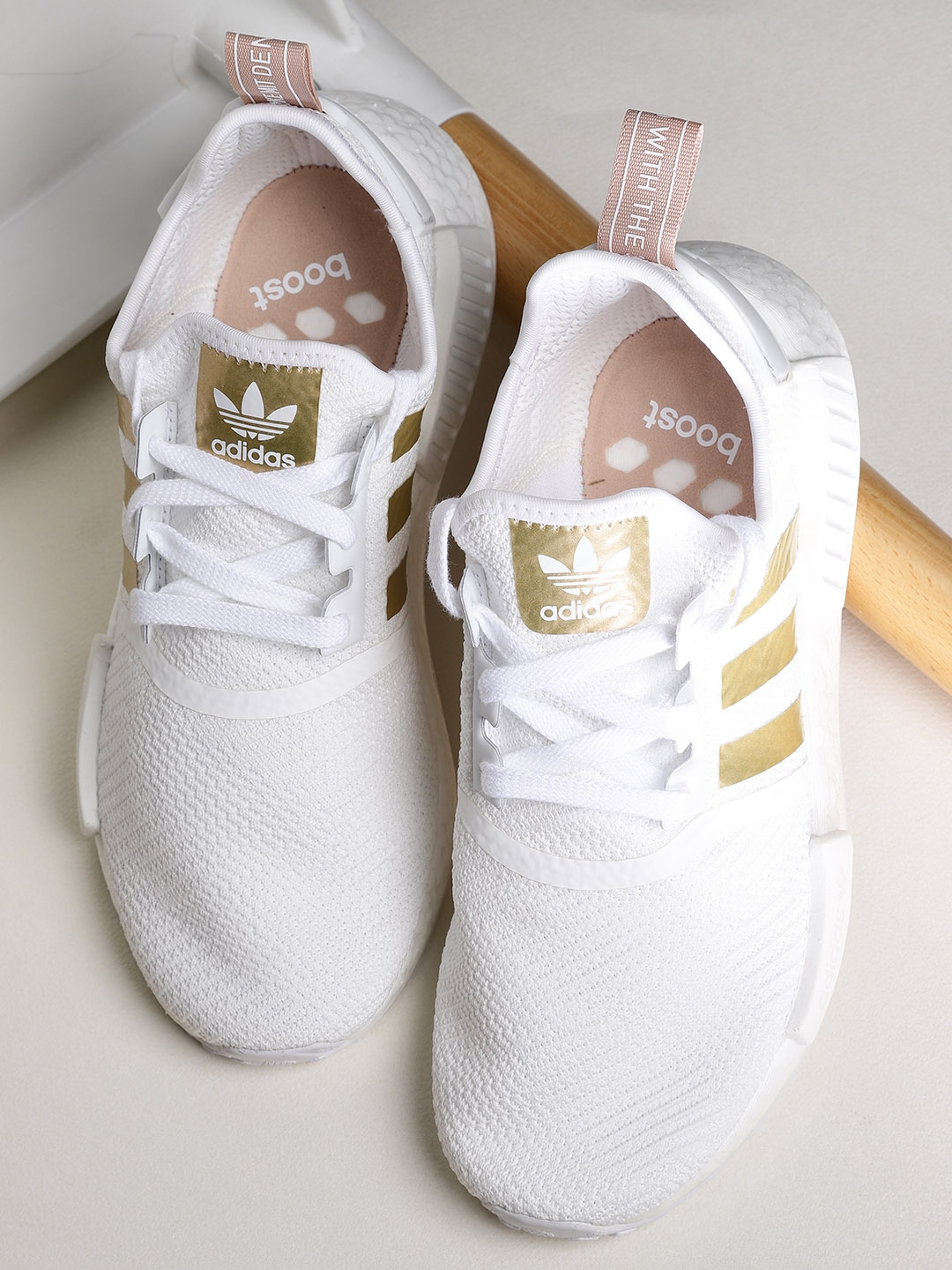 Nmd r1 2025 womens white gold