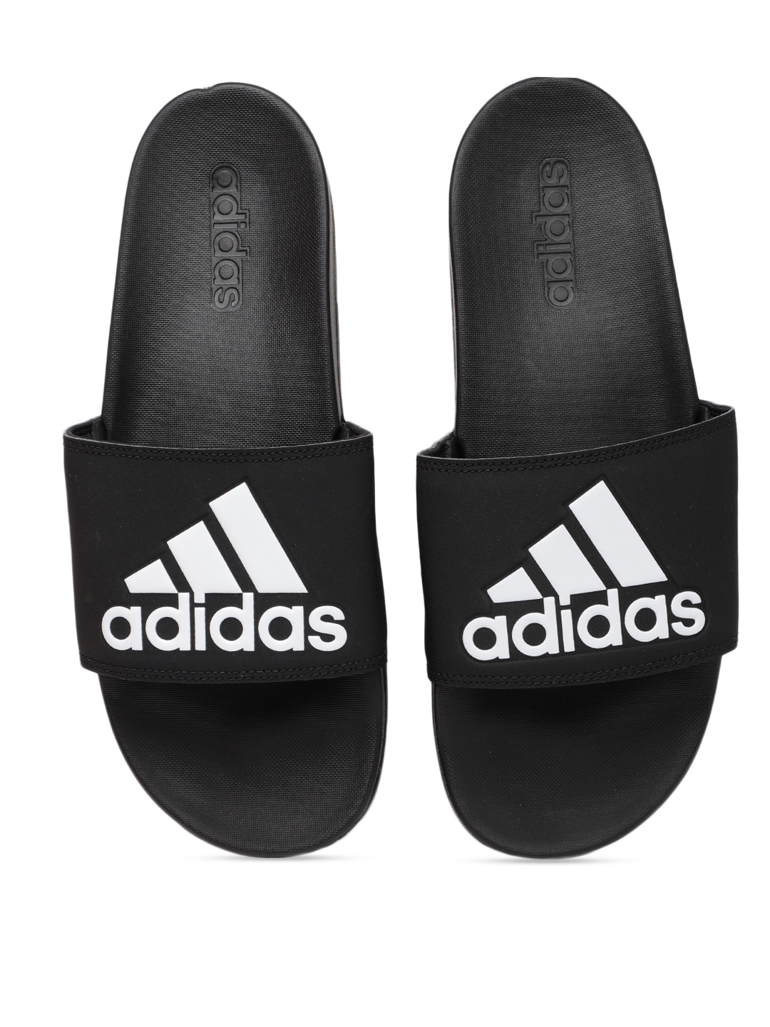 adidas sliders black mens